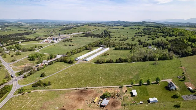 an aerial view of a football ground