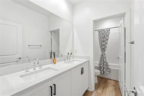 a utility room with a washing machine