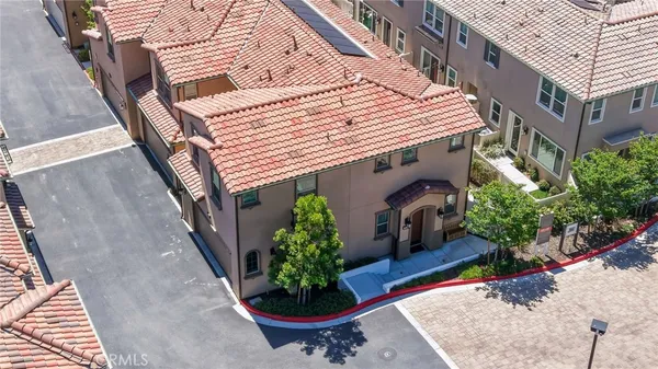 an aerial view of a building