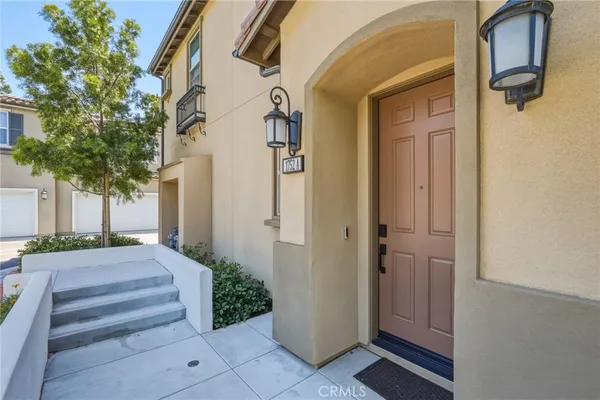 a view of a entryway door front of house