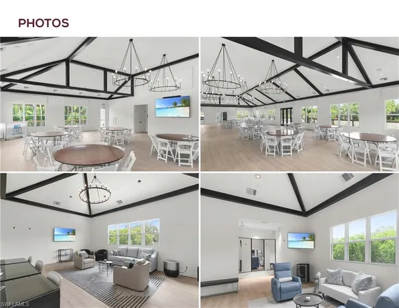 a view of a living room and kitchen with stainless steel appliances