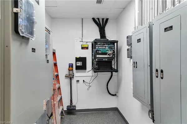 a view of a backyard with a patio