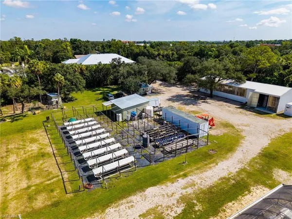 an aerial view of residential building with outdoor space