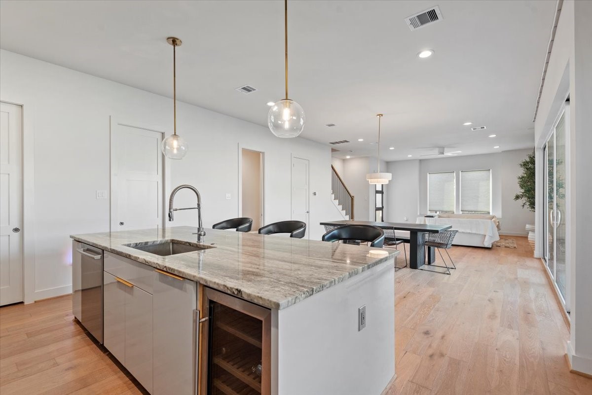 5203 Texas Street Houston, TX 77011 - Photo 6 of 20 The first floor also offers plenty of storage space. You have a walk-in pantry off the kitchen and 2 additional closets.