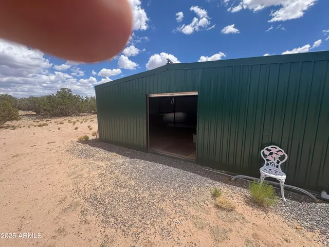 a view of a car parked on the side of the road