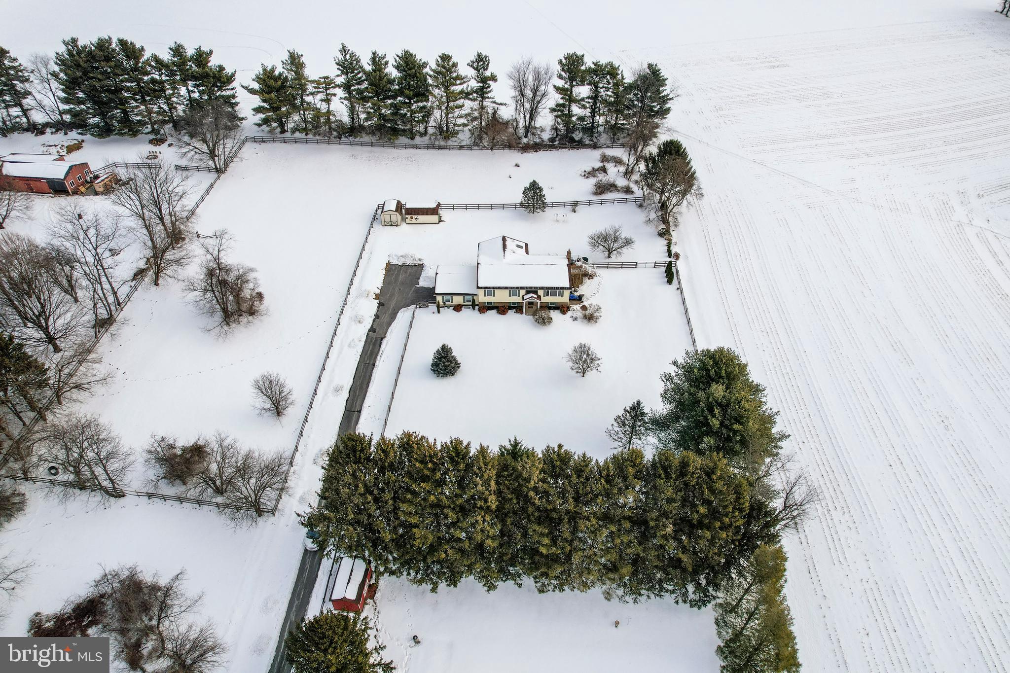 4316 Utz Road Hampstead, MD 21074 - Photo 66 of 82 an aerial view of a house with a yard and lake view