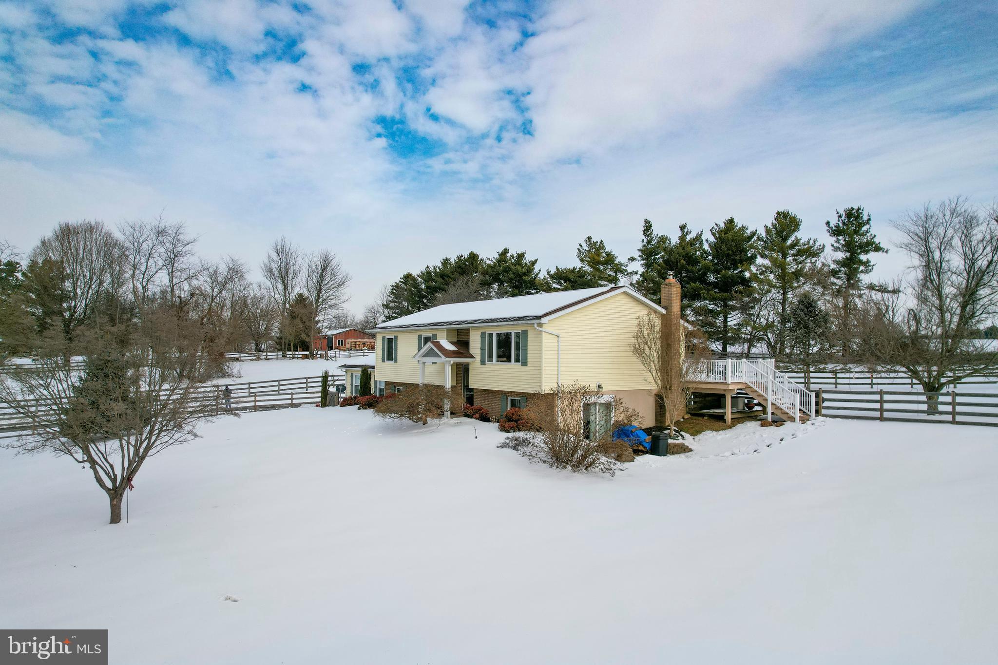 4316 Utz Road Hampstead, MD 21074 - Photo 71 of 82 a view of a house with a yard covered in snow