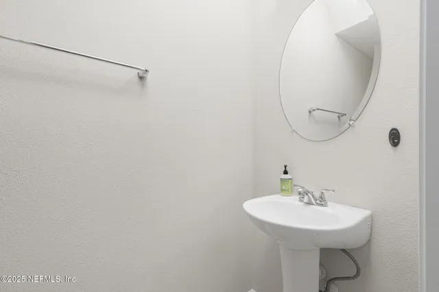 a view of a room that has a window in it