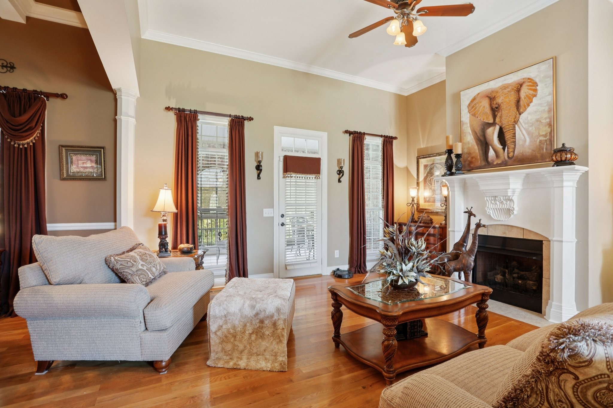 4015 Pilgrim Trail Greenbrier, TN 37073 - Photo 13 of 76 a living room with furniture and a fireplace