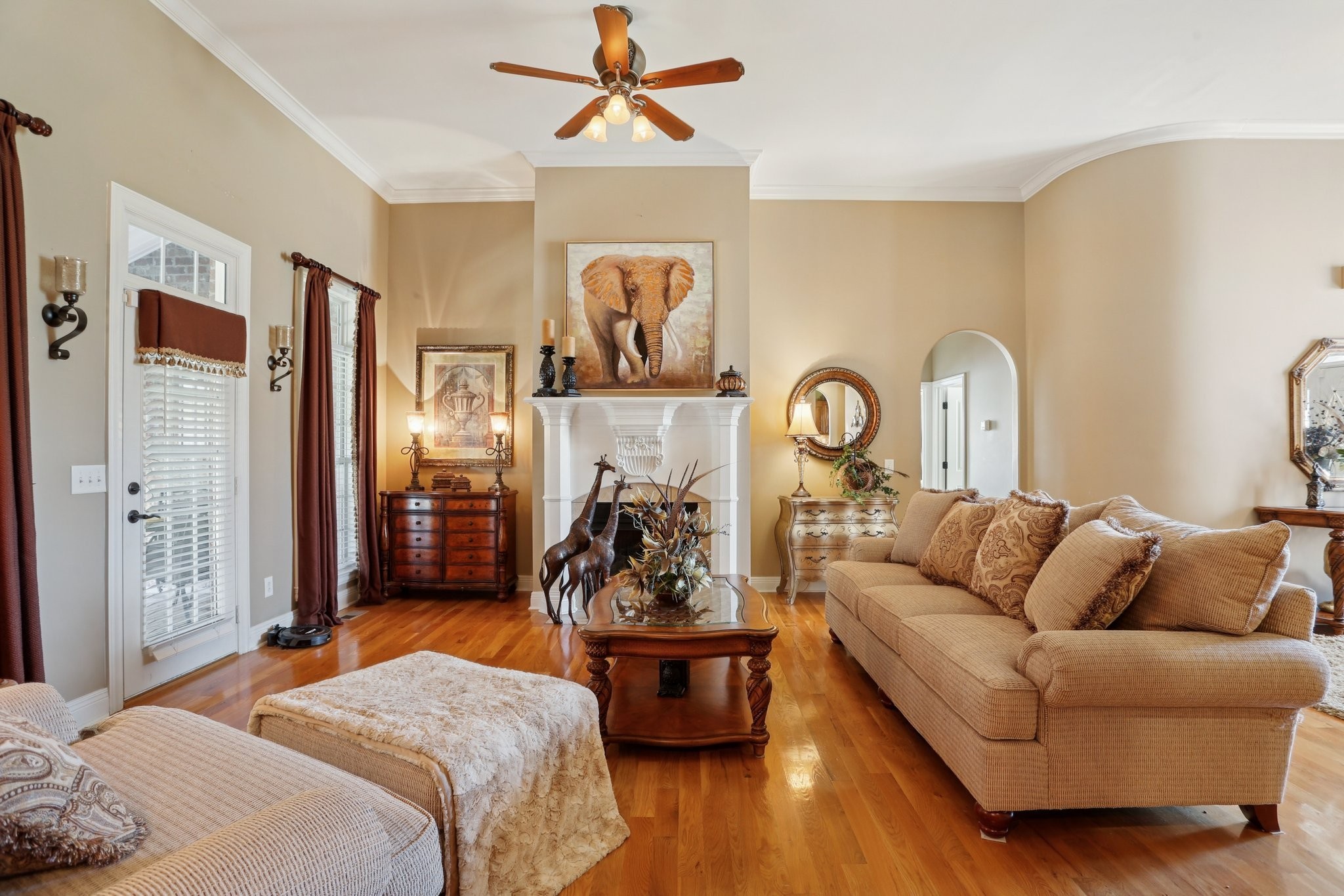 4015 Pilgrim Trail Greenbrier, TN 37073 - Photo 14 of 76 a living room with furniture fireplace and wooden floor