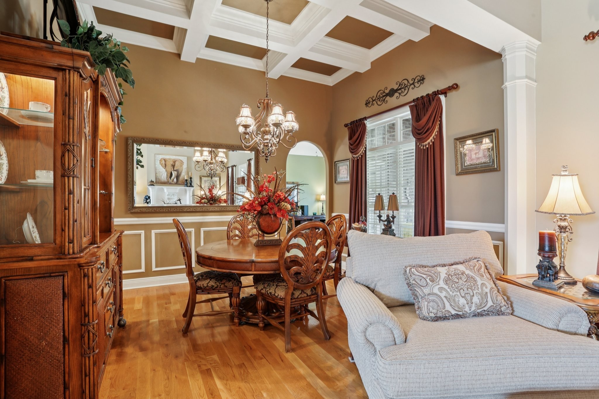 4015 Pilgrim Trail Greenbrier, TN 37073 - Photo 15 of 76 a living room with furniture and a chandelier