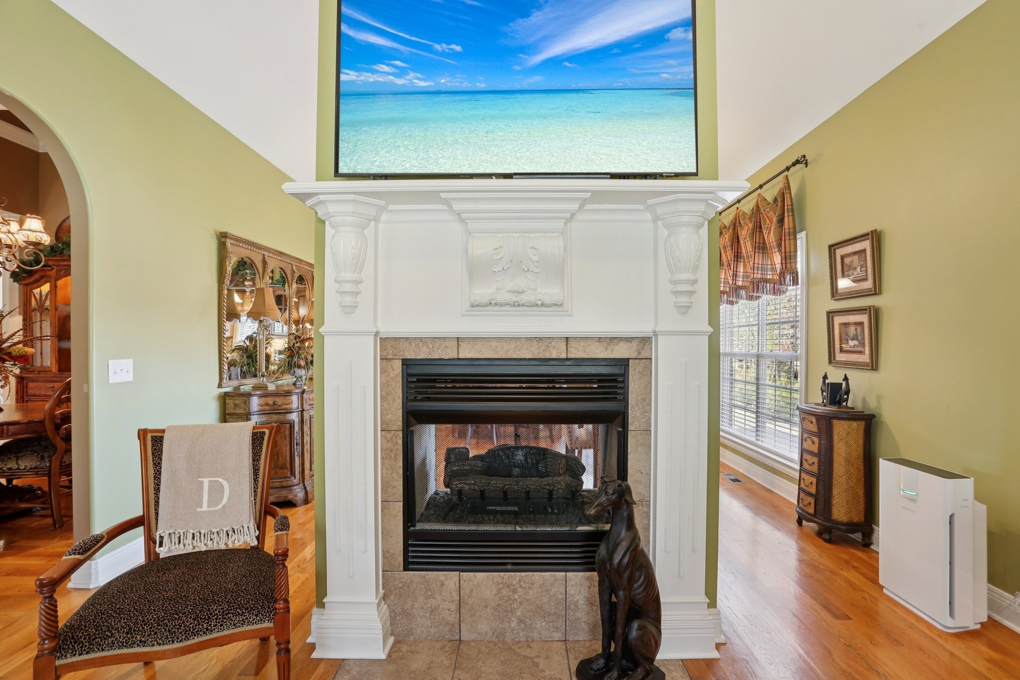 4015 Pilgrim Trail Greenbrier, TN 37073 - Photo 29 of 76 a living room with furniture and a fireplace