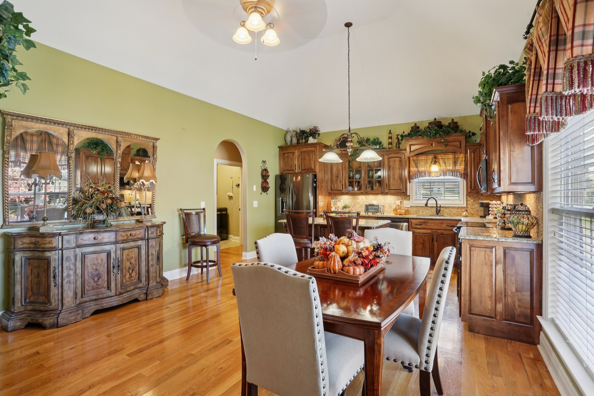 4015 Pilgrim Trail Greenbrier, TN 37073 - Photo 30 of 76 a view of a dining room with furniture window and wooden floor