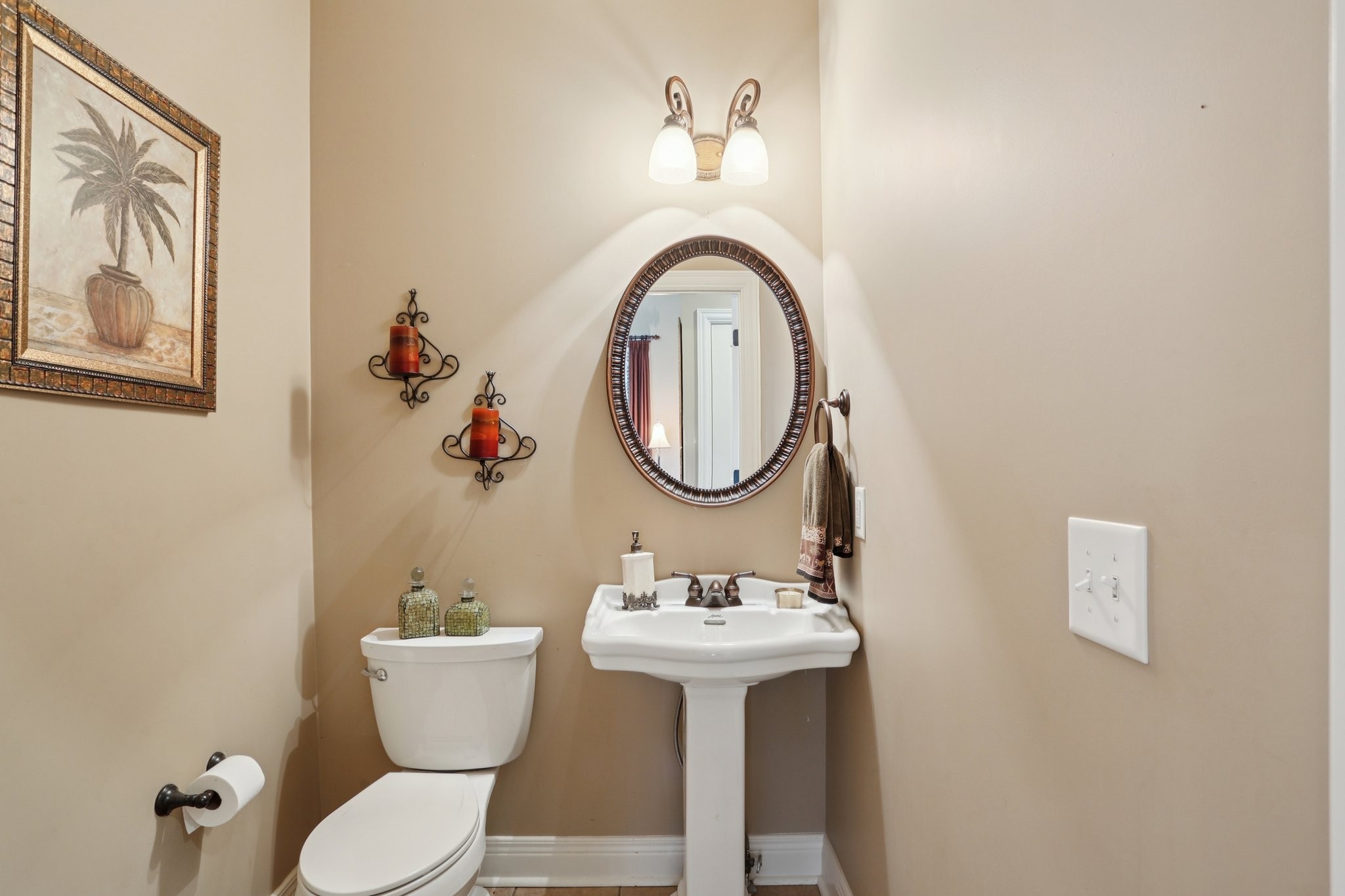 4015 Pilgrim Trail Greenbrier, TN 37073 - Photo 31 of 76 a bathroom with a toilet sink and mirror