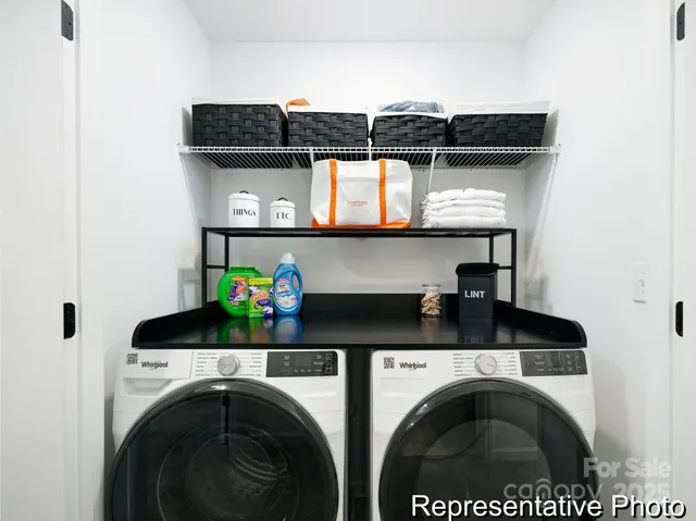 a close view of utility room