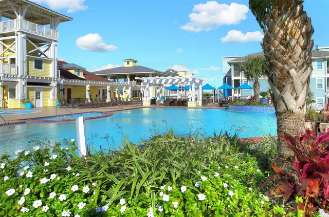 a view of a volley ball court