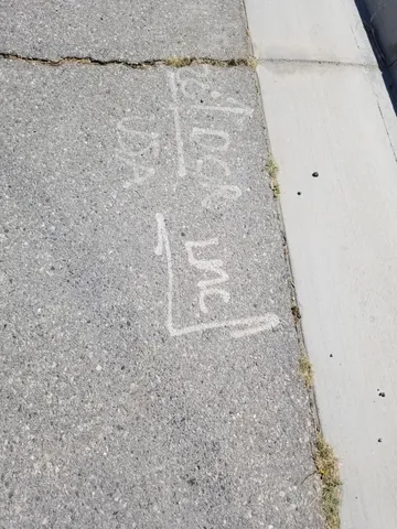 a view of a dry yard with wooden fence