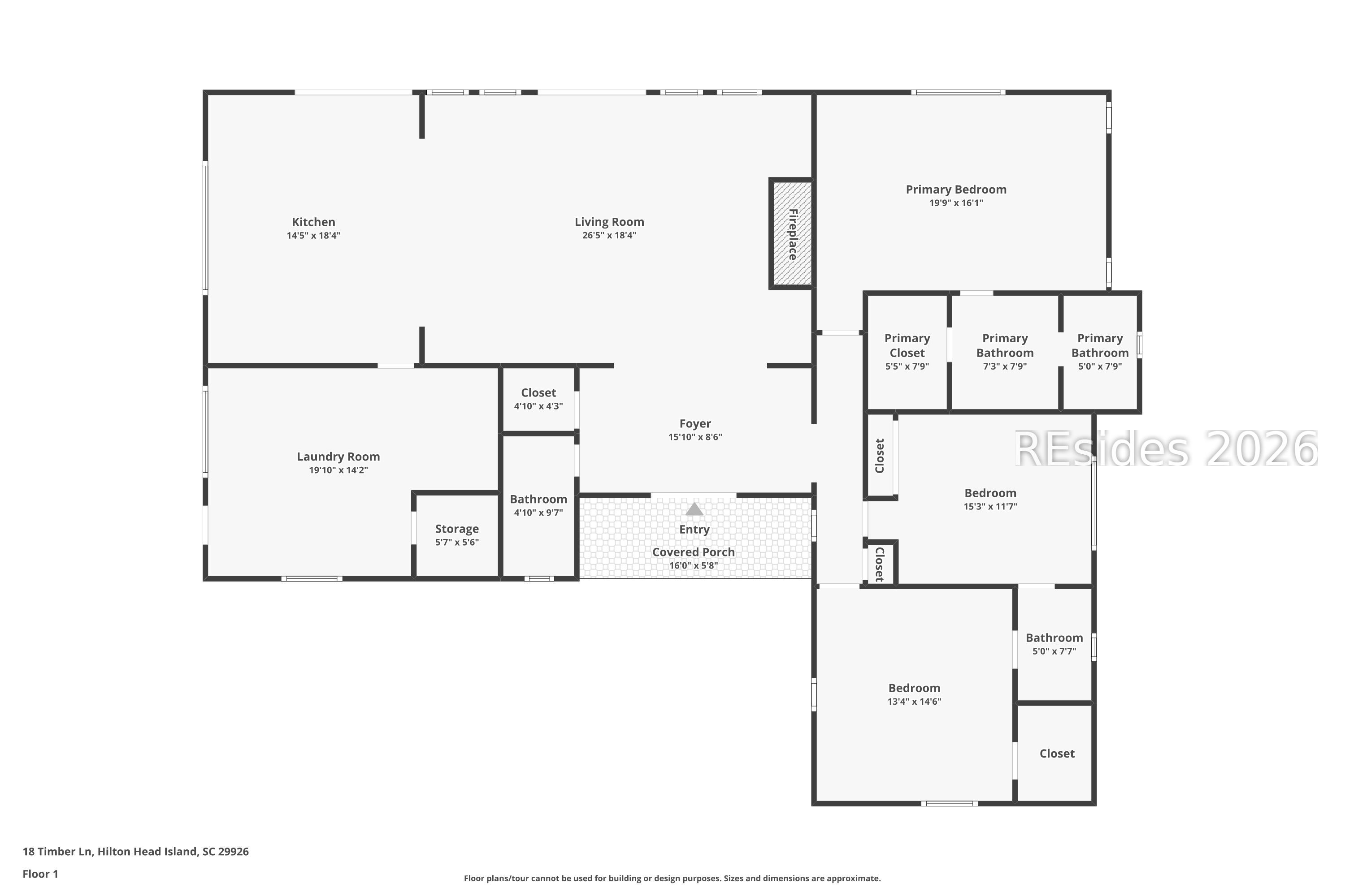 18 Timber Lane Hilton Head Island, SC 29926 - Photo 61 of 61 Floorplan