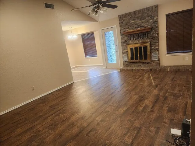 wooden floor in an empty room