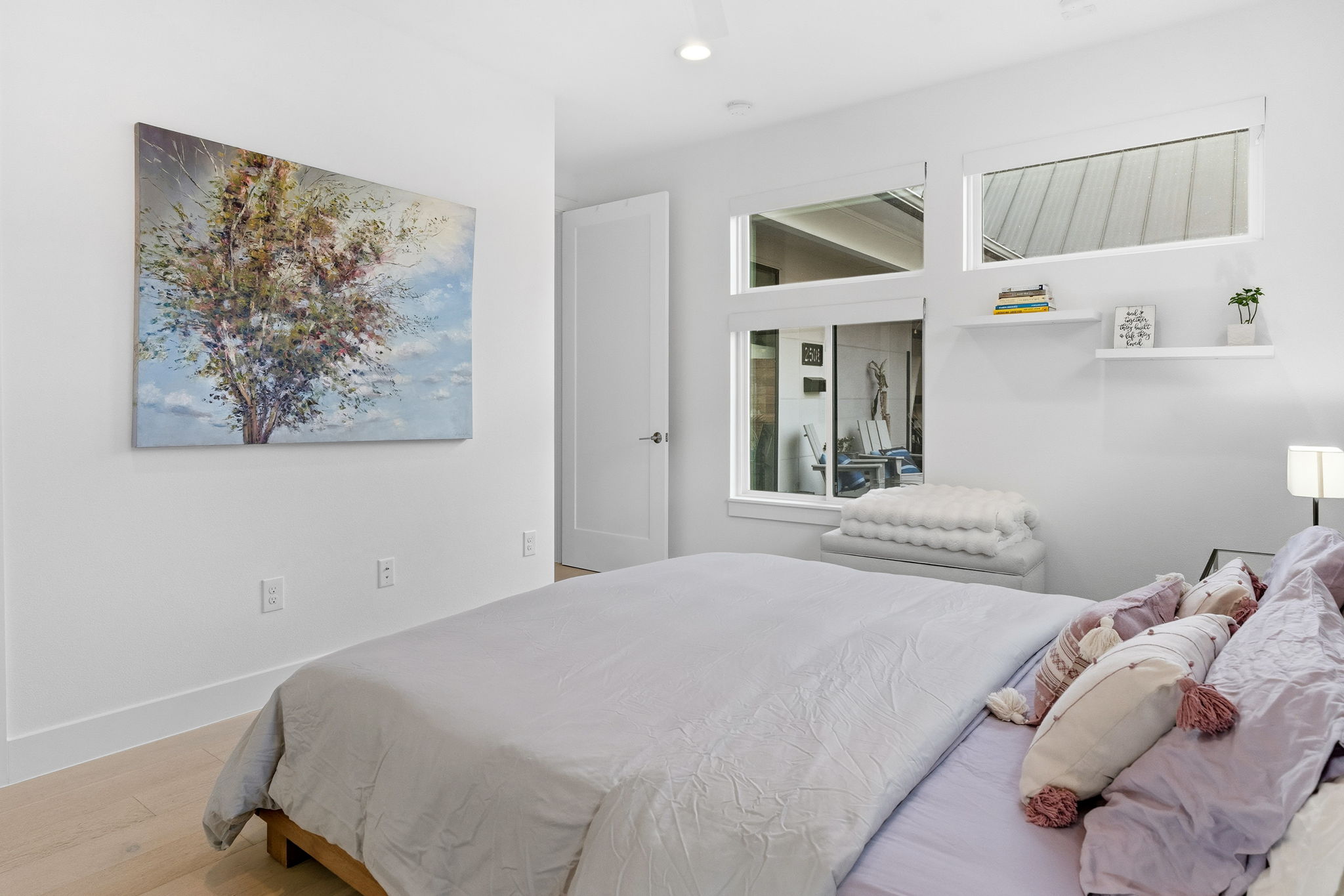 2508 Paramount Avenue, Unit B Austin, TX 78704 - Photo 20 of 40 Well placed windows infuse the room in natural light while maintaining privacy.