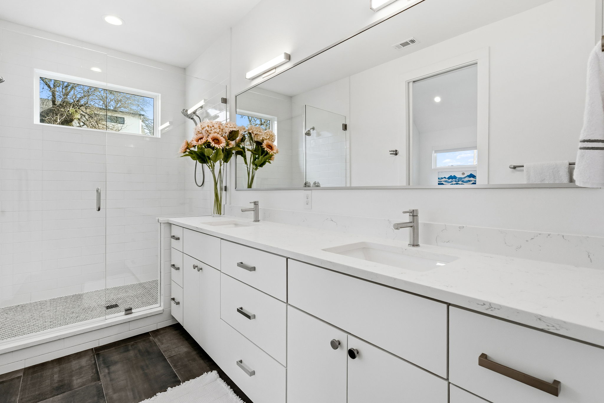 2508 Paramount Avenue, Unit B Austin, TX 78704 - Photo 24 of 40 The second primary suite's ensuite bath features all the same luxury finishes as the main floor primary suite making it your own secluded spa-inspired retreat.