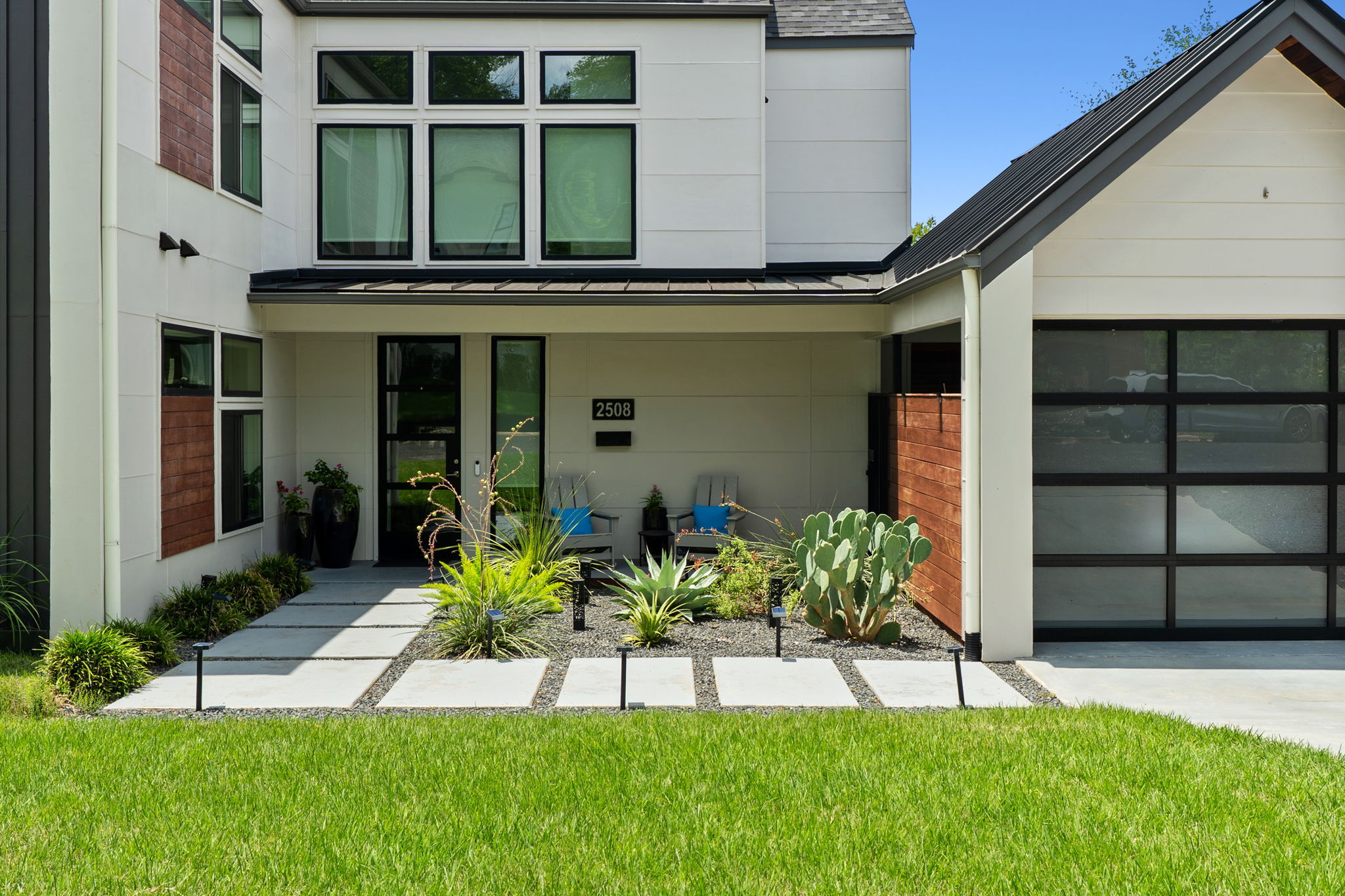 2508 Paramount Avenue, Unit B Austin, TX 78704 - Photo 7 of 40 Part of a two unit condo regime situated on the corner of La Casa, your home faces Paramount and comes with a single car garage with a designer door and additional driveway parking for 1-2 cars.