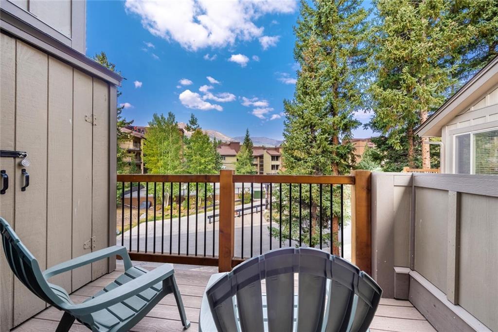760 Columbine Road, Unit A12 Breckenridge, CO 80424 - Photo 11 of 35 a view of a balcony with furniture