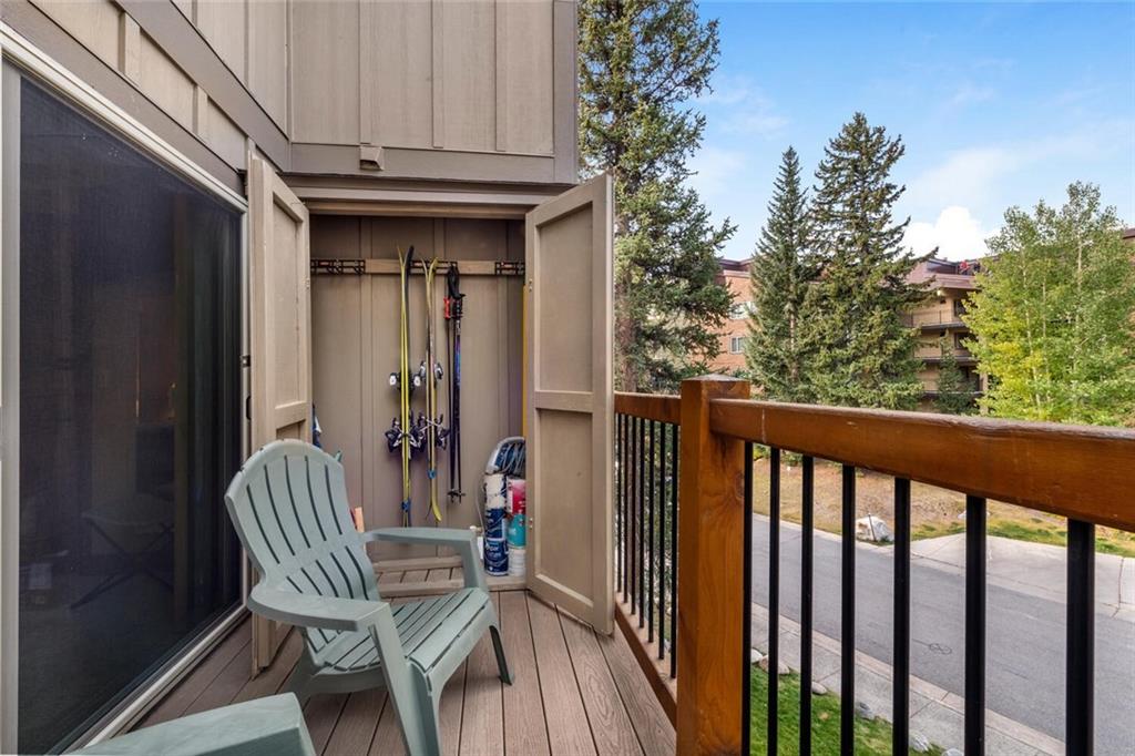 760 Columbine Road, Unit A12 Breckenridge, CO 80424 - Photo 12 of 35 a view of balcony with furniture