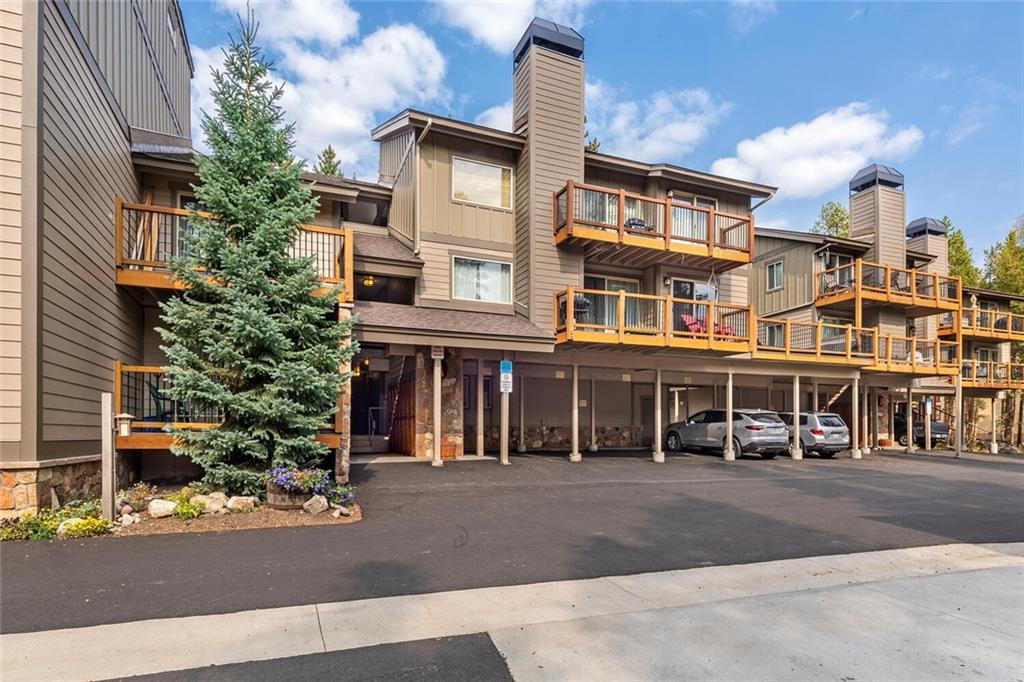 760 Columbine Road, Unit A12 Breckenridge, CO 80424 - Photo 25 of 35 front view of a building with a street