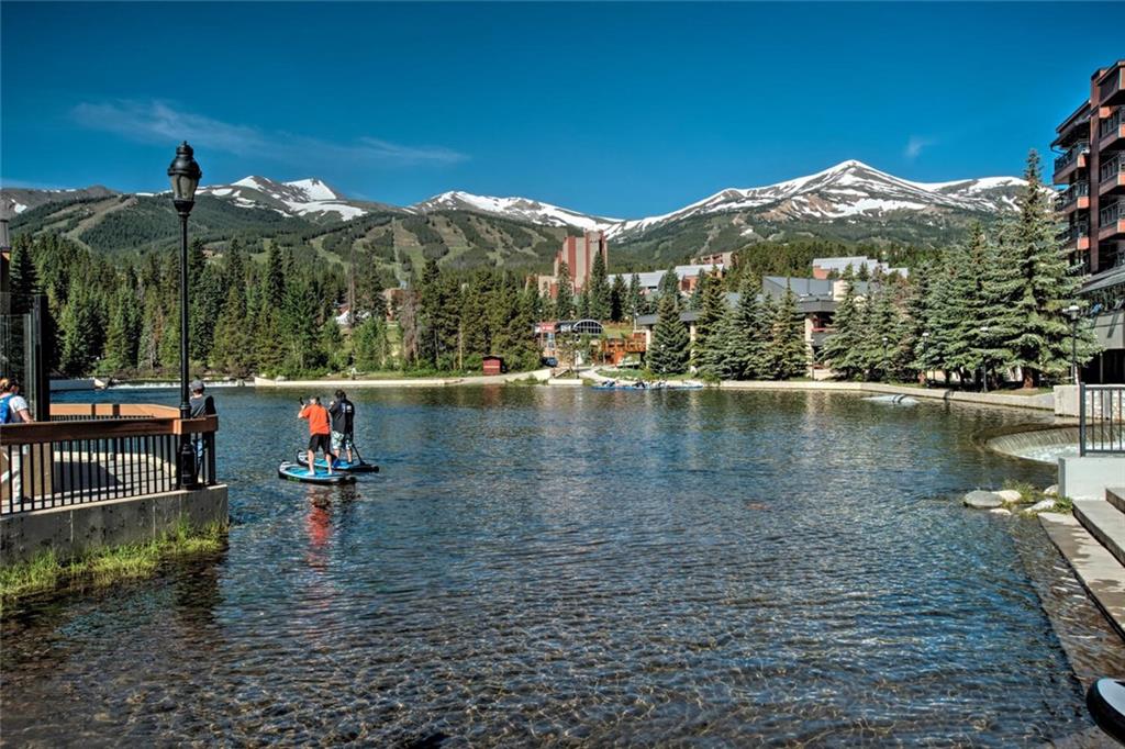 760 Columbine Road, Unit A12 Breckenridge, CO 80424 - Photo 33 of 35 a view of a lake with a houses