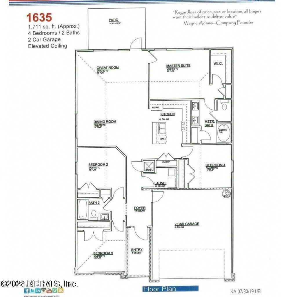 8195 Elsdon Street Jacksonville, FL 32219 - Photo 32 of 32 1635 floorplan