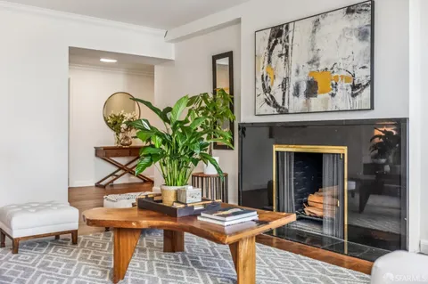 a view of a entryway with furniture