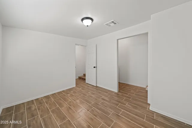 a view of an empty room