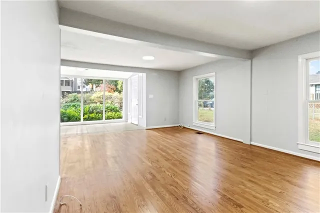 a view of an empty room