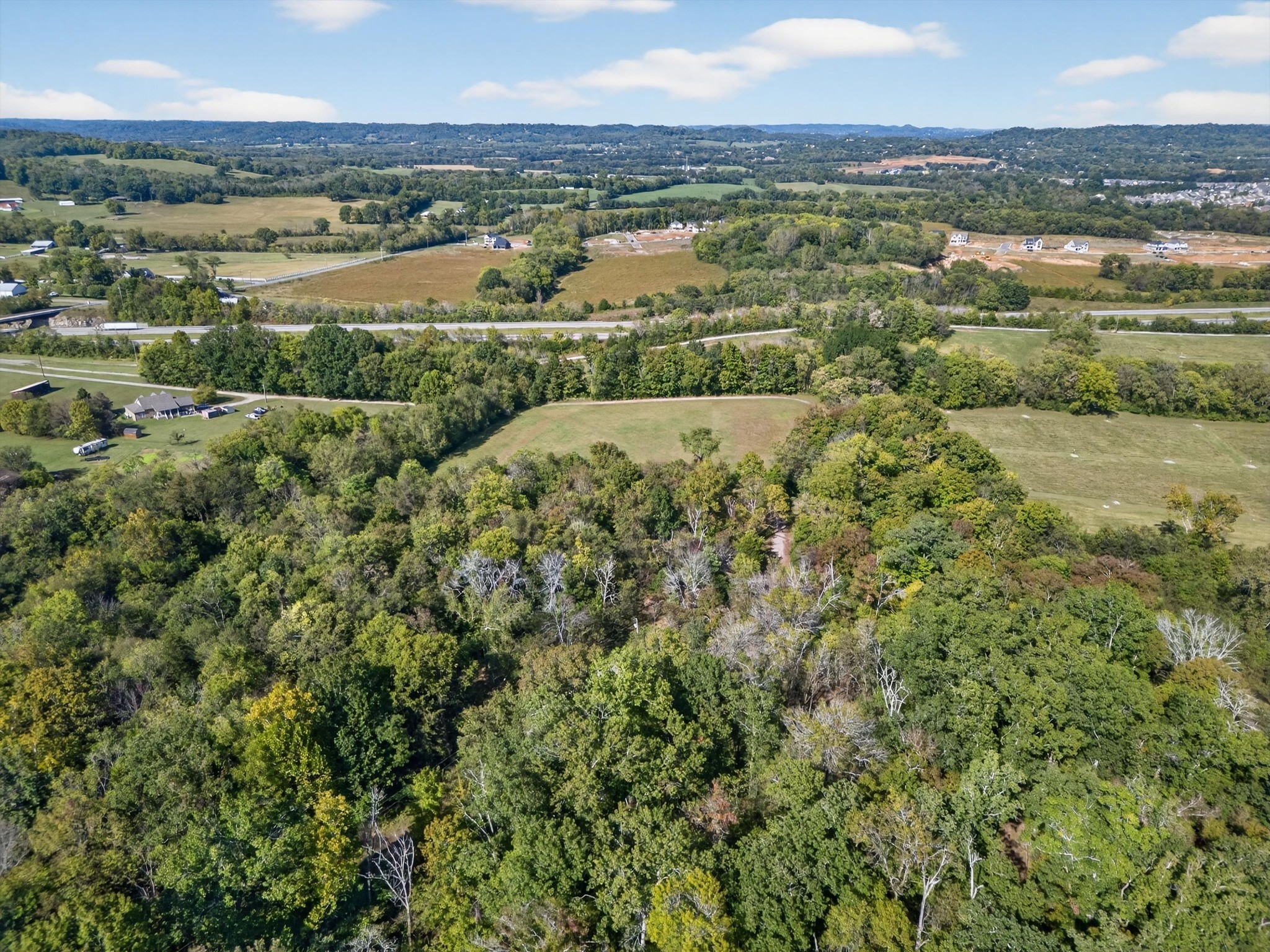1844 Sedberry Road Thompson's Station, TN 37179 - Photo 26 of 28 an aerial view of residential houses with outdoor space and ocean view