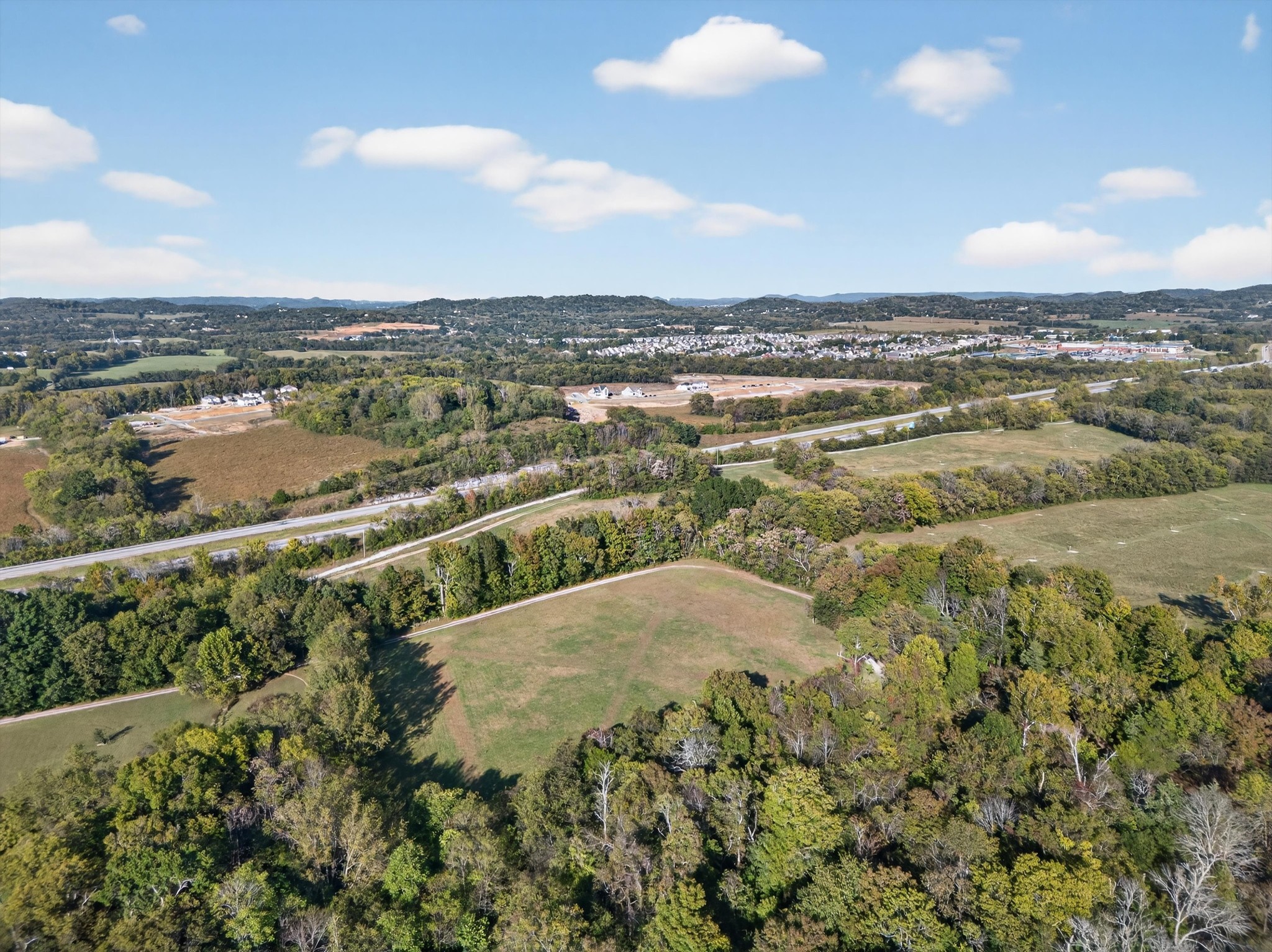 1844 Sedberry Road Thompson's Station, TN 37179 - Photo 6 of 28 an aerial view of residential houses with outdoor space