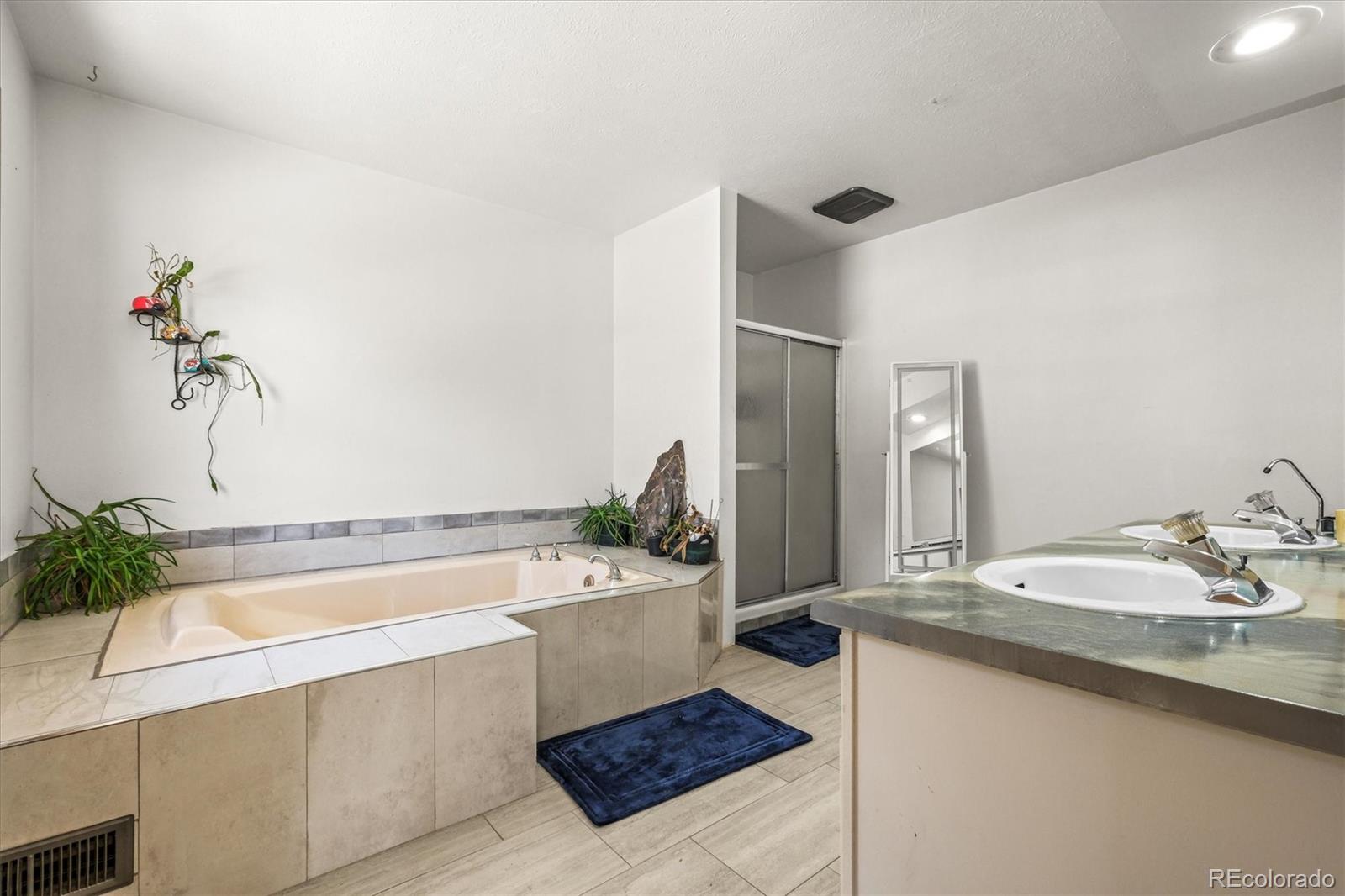 2476 South Beaver Creek Road Black Hawk, CO 80422 - Photo 14 of 21 a bathroom with a tub sink and mirror