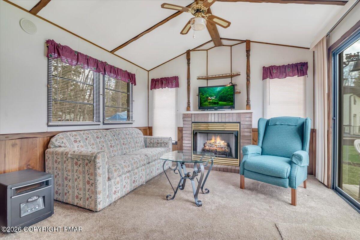 253 Thomas Road Blakeslee, PA 18610 - Photo 51 of 63 Living and Electric FIreplace