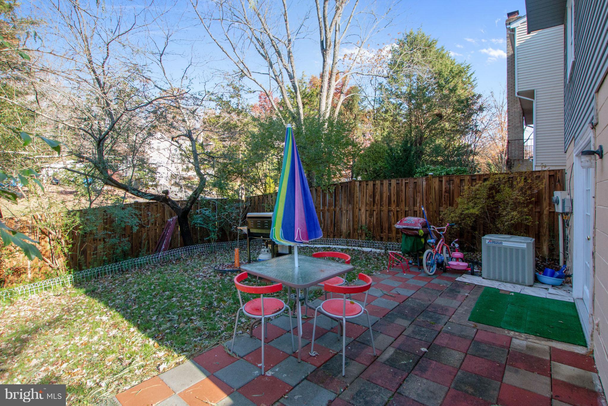 6401 Silver Ridge Circle Alexandria, VA 22315 - Photo 27 of 29 Fenced Backyard with Patio