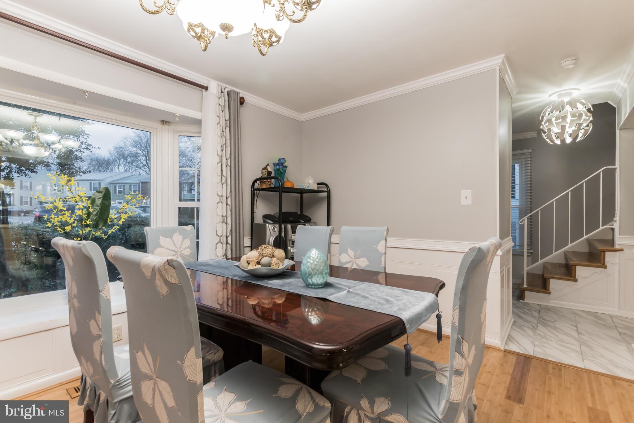 6401 Silver Ridge Circle Alexandria, VA 22315 - Photo 8 of 29 Formal Dining Room w/ Bay Window