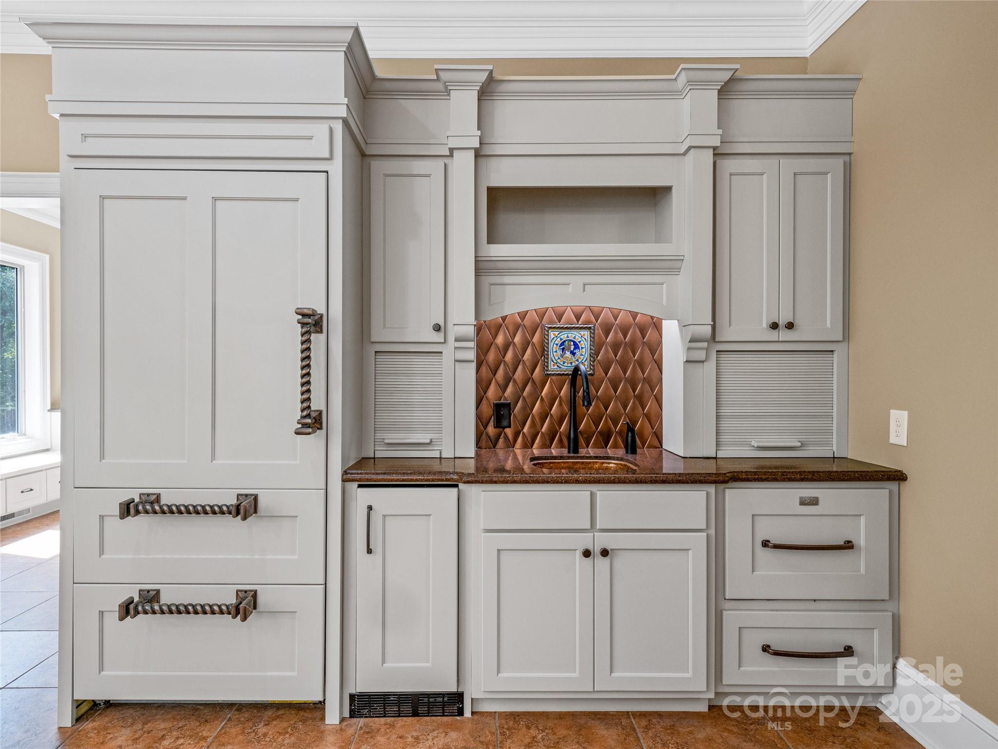 1090 Pearidge Road Bostic, NC 28018 - Photo 11 of 47 a kitchen with white cabinets and a refrigerator