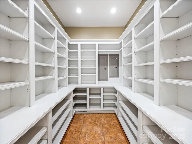 a view of a walk in closet