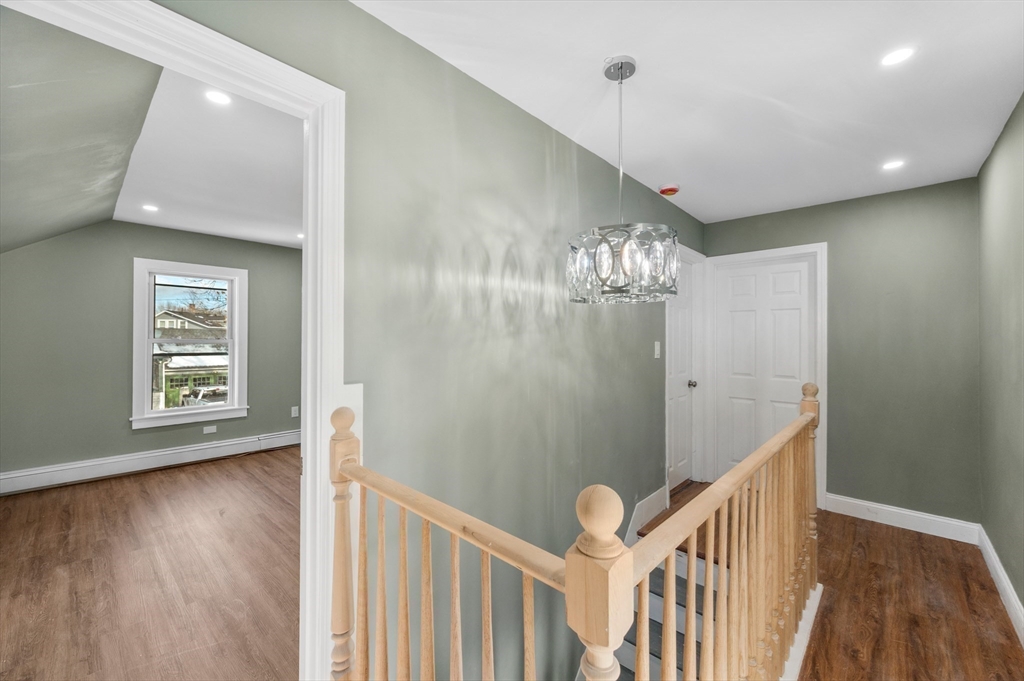 5 Lombard Avenue Athol, MA 01331 - Photo 26 of 40 a view of a hallway view with wooden floor and staircase