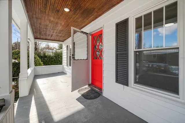a view of a entryway door of the house