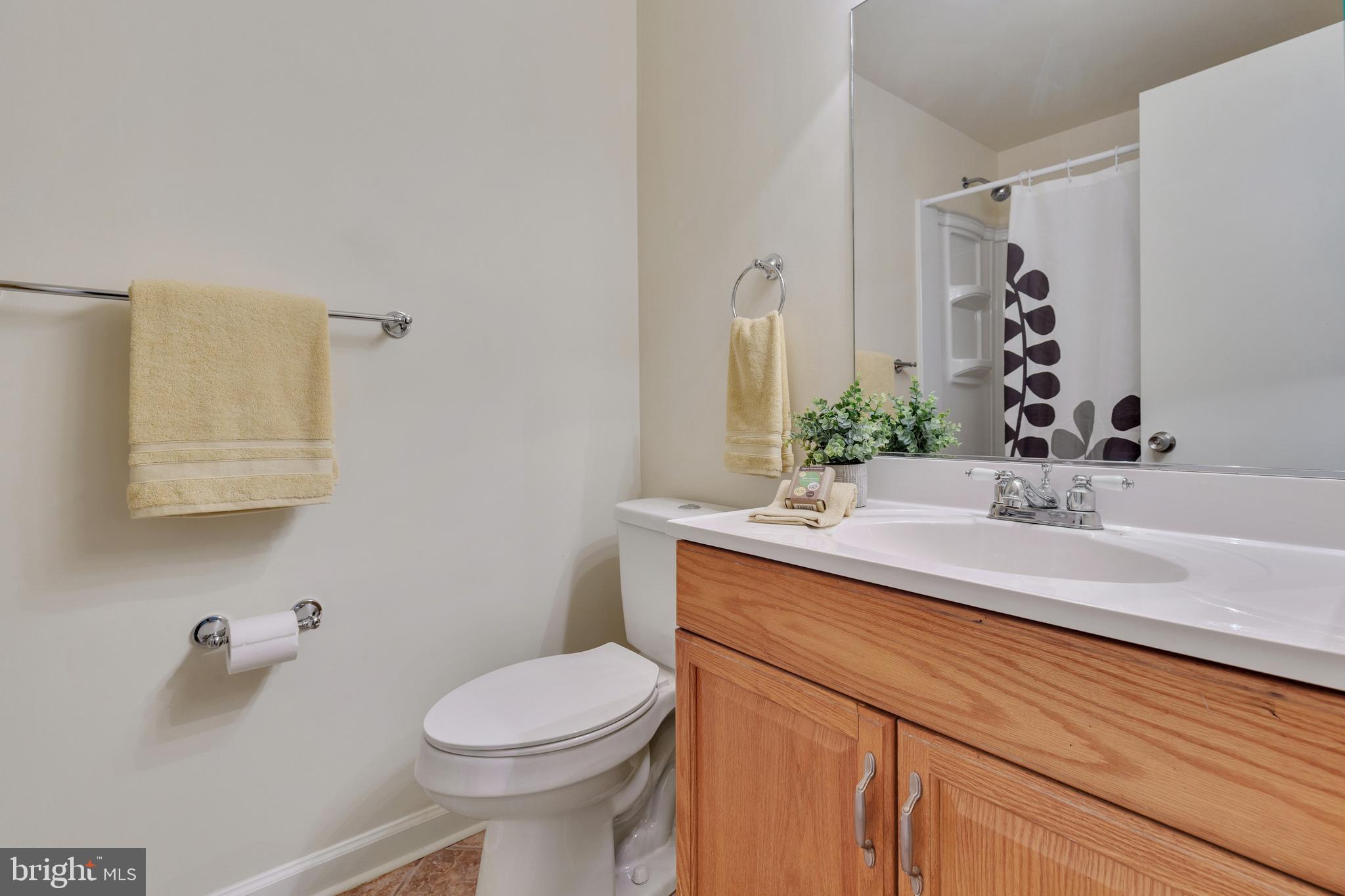 14577 Golden Oak Road Centreville, VA 20121 - Photo 20 of 36 Hall bathroom-oak vanity, new toilet, ceramic tile