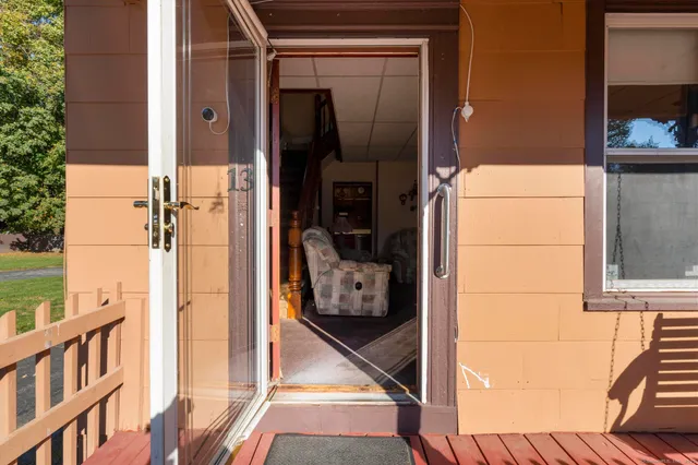 a view of front door