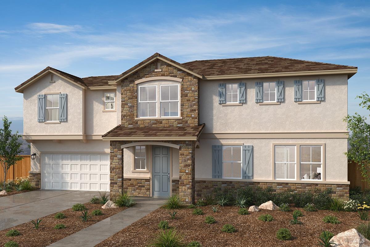 a front view of a house