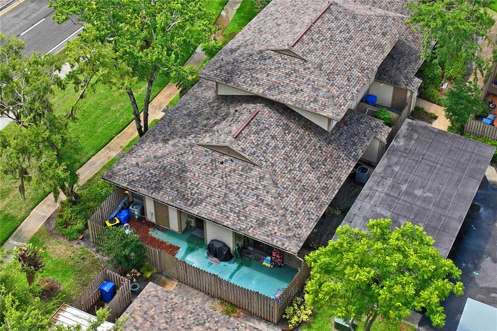 a view of a wooden fence