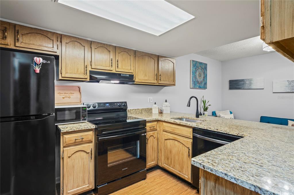 802 Antler Court Brandon, FL 33511 - Photo 8 of 37 a kitchen with stainless steel appliances granite countertop a sink stove and refrigerator
