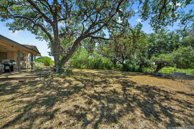 a view of outdoor space with deck and tree